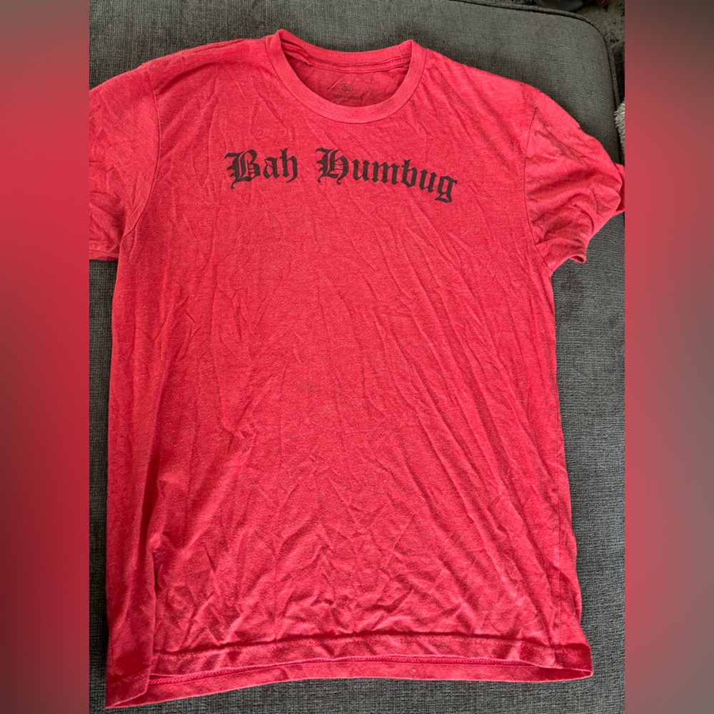 Bah Humbug Red Men's Short Sleeve Tee